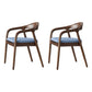 Traditional Style Ash Wood Chair Set Kitchen Dining Room Open Back Arm Chairs Blue 2 Piece Set Clearhalo ' kitchen&dining_furn' 'Dining Chairs' 'Dining Tables & Seating' 'dining_chair' 'furn' 'furn_dining_chair' 'Furniture' 'furniture_dining_chair' 'Kitchen & Dining Furniture' 'kitchen' 4039585