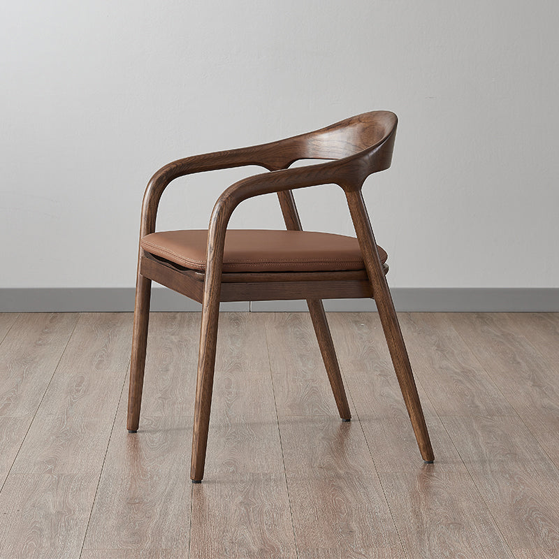 Traditional Style Ash Wood Chair Set Kitchen Dining Room Open Back Arm Chairs Coffee 1 Piece Clearhalo ' kitchen&dining_furn' 'Dining Chairs' 'Dining Tables & Seating' 'dining_chair' 'furn' 'furn_dining_chair' 'Furniture' 'furniture_dining_chair' 'Kitchen & Dining Furniture' 'kitchen' 4039590