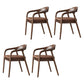 Traditional Style Ash Wood Chair Set Kitchen Dining Room Open Back Arm Chairs Coffee 4 Piece Set Clearhalo ' kitchen&dining_furn' 'Dining Chairs' 'Dining Tables & Seating' 'dining_chair' 'furn' 'furn_dining_chair' 'Furniture' 'furniture_dining_chair' 'Kitchen & Dining Furniture' 'kitchen' 4039592