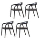 Traditional Style Ash Wood Chair Set Kitchen Dining Room Open Back Arm Chairs Black 4 Piece Set Clearhalo ' kitchen&dining_furn' 'Dining Chairs' 'Dining Tables & Seating' 'dining_chair' 'furn' 'furn_dining_chair' 'Furniture' 'furniture_dining_chair' 'Kitchen & Dining Furniture' 'kitchen' 4039595