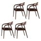 Traditional Style Ash Wood Chair Set Kitchen Dining Room Open Back Arm Chairs Walnut 4 Piece Set Clearhalo ' kitchen&dining_furn' 'Dining Chairs' 'Dining Tables & Seating' 'dining_chair' 'furn' 'furn_dining_chair' 'Furniture' 'furniture_dining_chair' 'Kitchen & Dining Furniture' 'kitchen' 4039603