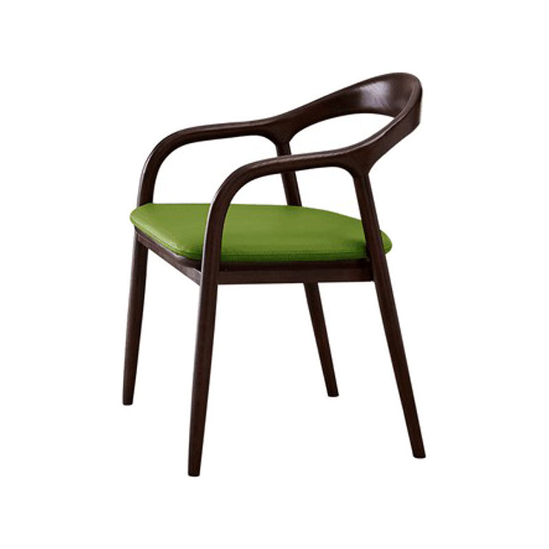 Traditional Solid Ash Wood Chairs Open Back Arm Dining Kitchen Chair Set Green 1 Piece Clearhalo ' kitchen&dining_furn' 'Dining Chairs' 'Dining Tables & Seating' 'dining_chair' 'furn' 'furn_dining_chair' 'Furniture' 'furniture_dining_chair' 'Kitchen & Dining Furniture' 'kitchen' 4039606