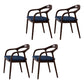 Traditional Solid Ash Wood Chairs Open Back Arm Dining Kitchen Chair Set Dark Blue 4 Piece Set Clearhalo ' kitchen&dining_furn' 'Dining Chairs' 'Dining Tables & Seating' 'dining_chair' 'furn' 'furn_dining_chair' 'Furniture' 'furniture_dining_chair' 'Kitchen & Dining Furniture' 'kitchen' 4039615