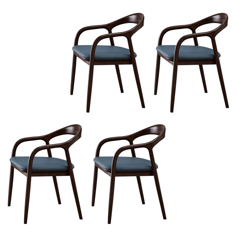 Traditional Solid Ash Wood Chairs Open Back Arm Dining Kitchen Chair Set Light Blue 4 Piece Set Clearhalo ' kitchen&dining_furn' 'Dining Chairs' 'Dining Tables & Seating' 'dining_chair' 'furn' 'furn_dining_chair' 'Furniture' 'furniture_dining_chair' 'Kitchen & Dining Furniture' 'kitchen' 4039621