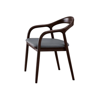 Traditional Solid Ash Wood Chairs Open Back Arm Dining Kitchen Chair Set Grey 1 Piece Clearhalo ' kitchen&dining_furn' 'Dining Chairs' 'Dining Tables & Seating' 'dining_chair' 'furn' 'furn_dining_chair' 'Furniture' 'furniture_dining_chair' 'Kitchen & Dining Furniture' 'kitchen' 4039623