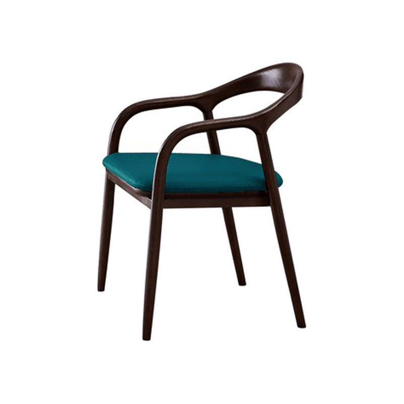 Traditional Solid Ash Wood Chairs Open Back Arm Dining Kitchen Chair Set Blue 1 Piece Clearhalo ' kitchen&dining_furn' 'Dining Chairs' 'Dining Tables & Seating' 'dining_chair' 'furn' 'furn_dining_chair' 'Furniture' 'furniture_dining_chair' 'Kitchen & Dining Furniture' 'kitchen' 4039630