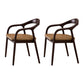 Traditional Solid Ash Wood Chairs Open Back Arm Dining Kitchen Chair Set Coffee 2 Piece Set Clearhalo ' kitchen&dining_furn' 'Dining Chairs' 'Dining Tables & Seating' 'dining_chair' 'furn' 'furn_dining_chair' 'Furniture' 'furniture_dining_chair' 'Kitchen & Dining Furniture' 'kitchen' 4039634