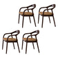 Traditional Solid Ash Wood Chairs Open Back Arm Dining Kitchen Chair Set Coffee 4 Piece Set Clearhalo ' kitchen&dining_furn' 'Dining Chairs' 'Dining Tables & Seating' 'dining_chair' 'furn' 'furn_dining_chair' 'Furniture' 'furniture_dining_chair' 'Kitchen & Dining Furniture' 'kitchen' 4039635