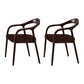 Traditional Solid Ash Wood Chairs Open Back Arm Dining Kitchen Chair Set Walnut 2 Piece Set Clearhalo ' kitchen&dining_furn' 'Dining Chairs' 'Dining Tables & Seating' 'dining_chair' 'furn' 'furn_dining_chair' 'Furniture' 'furniture_dining_chair' 'Kitchen & Dining Furniture' 'kitchen' 4039643