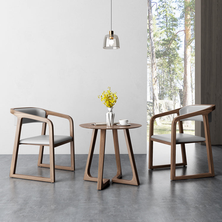 Traditional Solid Ash Wood Chairs Kitchen Dining Open Back Arm Chair Set Clearhalo ' kitchen&dining_furn' 'Dining Chairs' 'Dining Tables & Seating' 'dining_chair' 'furn' 'furn_dining_chair' 'Furniture' 'furniture_dining_chair' 'Kitchen & Dining Furniture' 'kitchen' 4039658