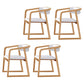 Traditional Solid Ash Wood Chairs Kitchen Dining Open Back Arm Chair Set Off-White 4 Piece Set Clearhalo ' kitchen&dining_furn' 'Dining Chairs' 'Dining Tables & Seating' 'dining_chair' 'furn' 'furn_dining_chair' 'Furniture' 'furniture_dining_chair' 'Kitchen & Dining Furniture' 'kitchen' 4039663