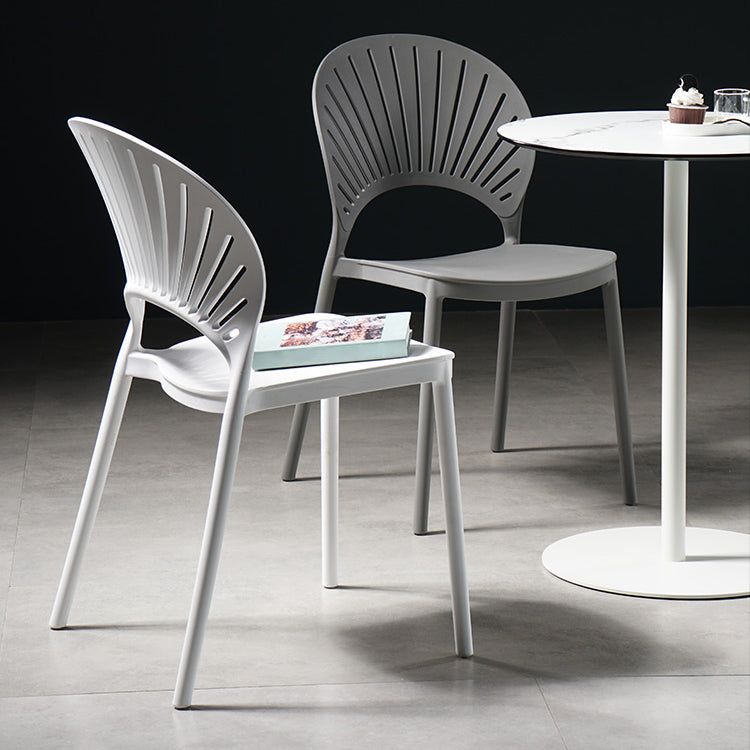 Contemporary Style Dining Chairs Plastic Dining Armless Side Chairs for Kitchen Clearhalo ' kitchen&dining_furn' 'Dining Chairs' 'Dining Tables & Seating' 'dining_chair' 'furn' 'furn_dining_chair' 'Furniture' 'furniture_dining_chair' 'Kitchen & Dining Furniture' 'kitchen' 4039678