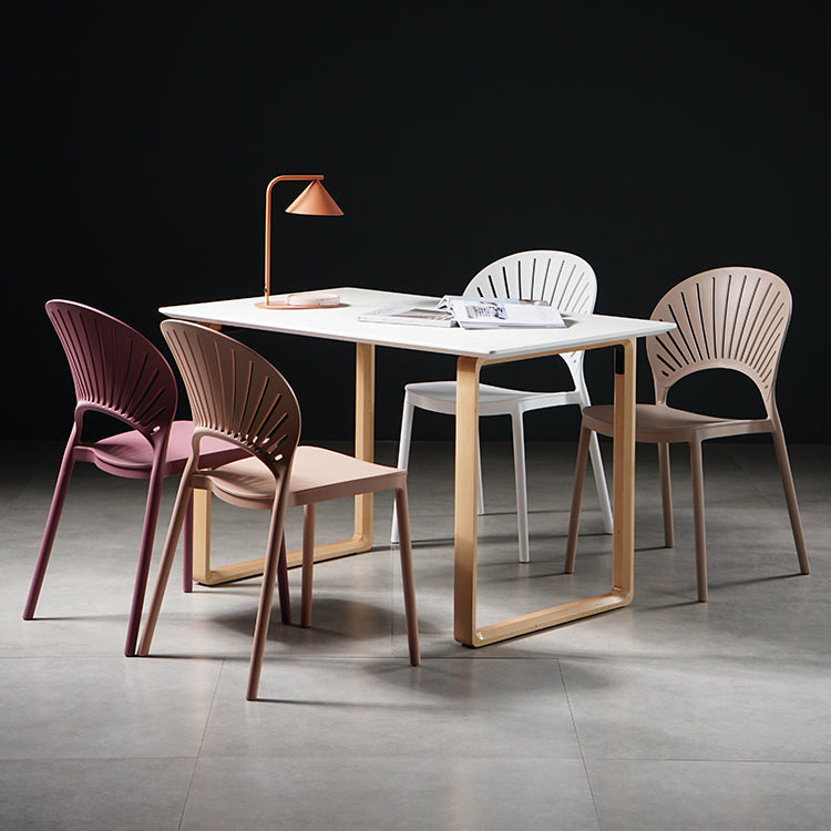 Contemporary Style Dining Chairs Plastic Dining Armless Side Chairs for Kitchen Clearhalo ' kitchen&dining_furn' 'Dining Chairs' 'Dining Tables & Seating' 'dining_chair' 'furn' 'furn_dining_chair' 'Furniture' 'furniture_dining_chair' 'Kitchen & Dining Furniture' 'kitchen' 4039680