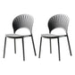 Contemporary Style Dining Chairs Plastic Dining Armless Side Chairs for Kitchen Grey 2 Piece Set Clearhalo ' kitchen&dining_furn' 'Dining Chairs' 'Dining Tables & Seating' 'dining_chair' 'furn' 'furn_dining_chair' 'Furniture' 'furniture_dining_chair' 'Kitchen & Dining Furniture' 'kitchen' 4039681