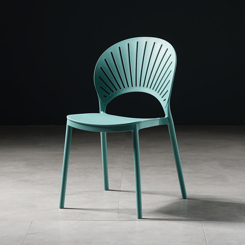 Contemporary Style Dining Chairs Plastic Dining Armless Side Chairs for Kitchen Light Blue 1 Piece Clearhalo ' kitchen&dining_furn' 'Dining Chairs' 'Dining Tables & Seating' 'dining_chair' 'furn' 'furn_dining_chair' 'Furniture' 'furniture_dining_chair' 'Kitchen & Dining Furniture' 'kitchen' 4039690