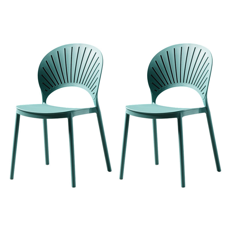 Contemporary Style Dining Chairs Plastic Dining Armless Side Chairs for Kitchen Light Blue 2 Piece Set Clearhalo ' kitchen&dining_furn' 'Dining Chairs' 'Dining Tables & Seating' 'dining_chair' 'furn' 'furn_dining_chair' 'Furniture' 'furniture_dining_chair' 'Kitchen & Dining Furniture' 'kitchen' 4039692
