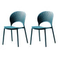 Contemporary Style Dining Chairs Plastic Dining Armless Side Chairs for Kitchen Peacock Blue 2 Piece Set Clearhalo ' kitchen&dining_furn' 'Dining Chairs' 'Dining Tables & Seating' 'dining_chair' 'furn' 'furn_dining_chair' 'Furniture' 'furniture_dining_chair' 'Kitchen & Dining Furniture' 'kitchen' 4039699