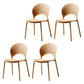 Contemporary Style Dining Chairs Plastic Dining Armless Side Chairs for Kitchen Light Yellow 4 Piece Set Clearhalo ' kitchen&dining_furn' 'Dining Chairs' 'Dining Tables & Seating' 'dining_chair' 'furn' 'furn_dining_chair' 'Furniture' 'furniture_dining_chair' 'Kitchen & Dining Furniture' 'kitchen' 4039710