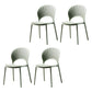 Contemporary Style Dining Chairs Plastic Dining Armless Side Chairs for Kitchen Light Green 4 Piece Set Clearhalo ' kitchen&dining_furn' 'Dining Chairs' 'Dining Tables & Seating' 'dining_chair' 'furn' 'furn_dining_chair' 'Furniture' 'furniture_dining_chair' 'Kitchen & Dining Furniture' 'kitchen' 4039725