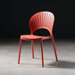 Contemporary Style Dining Chairs Plastic Dining Armless Side Chairs for Kitchen Light Red 1 Piece Clearhalo ' kitchen&dining_furn' 'Dining Chairs' 'Dining Tables & Seating' 'dining_chair' 'furn' 'furn_dining_chair' 'Furniture' 'furniture_dining_chair' 'Kitchen & Dining Furniture' 'kitchen' 4039732