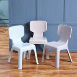 Contemporary Style Plastic Dining Armless Chair Solid Back Dining Chairs for Home Clearhalo ' kitchen&dining_furn' 'Dining Chairs' 'Dining Tables & Seating' 'dining_chair' 'furn' 'furn_dining_chair' 'Furniture' 'furniture_dining_chair' 'Kitchen & Dining Furniture' 'kitchen' 4039743