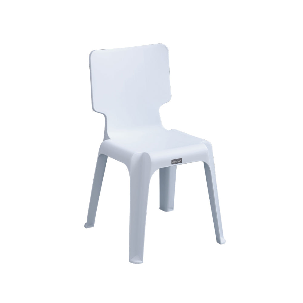 Contemporary Style Plastic Dining Armless Chair Solid Back Dining Chairs for Home Clearhalo ' kitchen&dining_furn' 'Dining Chairs' 'Dining Tables & Seating' 'dining_chair' 'furn' 'furn_dining_chair' 'Furniture' 'furniture_dining_chair' 'Kitchen & Dining Furniture' 'kitchen' 4039745
