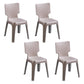 Contemporary Style Plastic Dining Armless Chair Solid Back Dining Chairs for Home Coffee 4 Piece Set Clearhalo ' kitchen&dining_furn' 'Dining Chairs' 'Dining Tables & Seating' 'dining_chair' 'furn' 'furn_dining_chair' 'Furniture' 'furniture_dining_chair' 'Kitchen & Dining Furniture' 'kitchen' 4039750