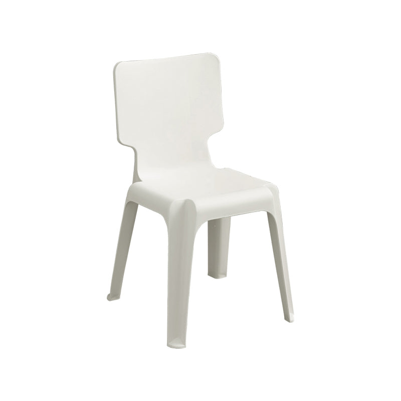 Contemporary Style Plastic Dining Armless Chair Solid Back Dining Chairs for Home Khaki 1 Piece Clearhalo ' kitchen&dining_furn' 'Dining Chairs' 'Dining Tables & Seating' 'dining_chair' 'furn' 'furn_dining_chair' 'Furniture' 'furniture_dining_chair' 'Kitchen & Dining Furniture' 'kitchen' 4039751