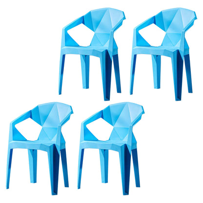 Modern Style Dining Chairs Plastic Dining Stackable Side Chairs for Kitchen (Set of 4) Light Blue Clearhalo ' kitchen&dining_furn' 'Dining Chairs' 'Dining Tables & Seating' 'dining_chair' 'furn' 'furn_dining_chair' 'Furniture' 'furniture_dining_chair' 'Kitchen & Dining Furniture' 'kitchen' 4039780