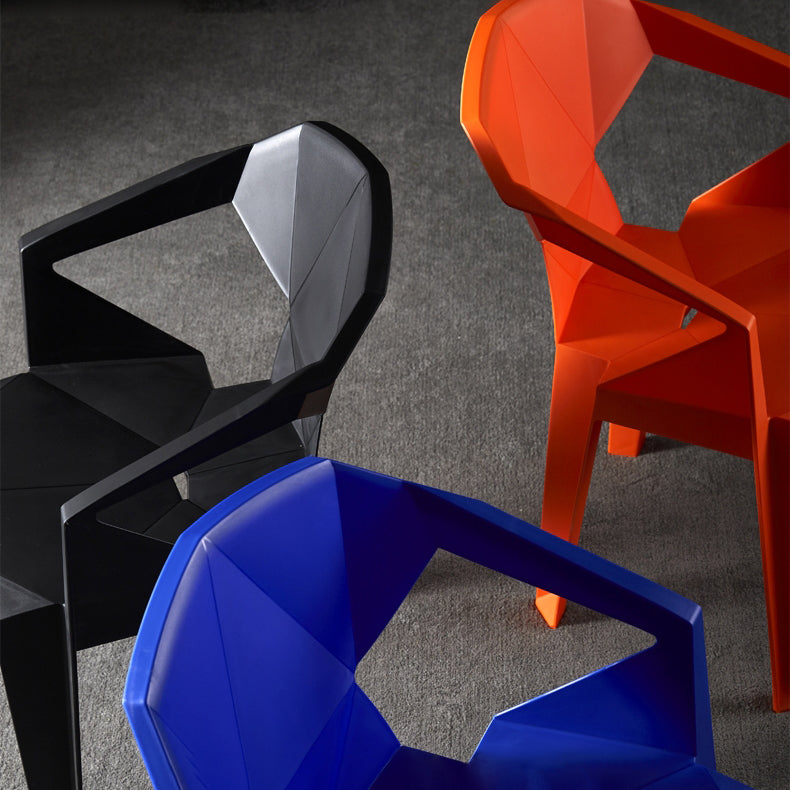 Modern Style Dining Chairs Plastic Dining Stackable Side Chairs for Kitchen (Set of 4) Clearhalo ' kitchen&dining_furn' 'Dining Chairs' 'Dining Tables & Seating' 'dining_chair' 'furn' 'furn_dining_chair' 'Furniture' 'furniture_dining_chair' 'Kitchen & Dining Furniture' 'kitchen' 4039790