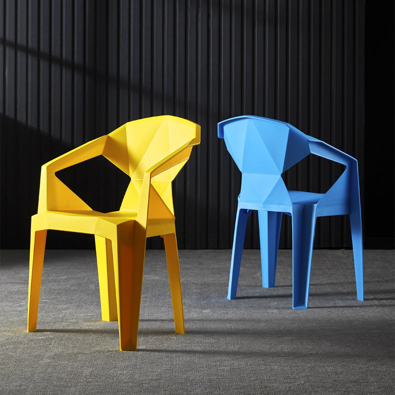 Modern Style Dining Chairs Plastic Dining Stackable Side Chairs for Kitchen (Set of 4) Clearhalo ' kitchen&dining_furn' 'Dining Chairs' 'Dining Tables & Seating' 'dining_chair' 'furn' 'furn_dining_chair' 'Furniture' 'furniture_dining_chair' 'Kitchen & Dining Furniture' 'kitchen' 4039792