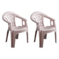 Modern Style Plastic Dining Arm Chair Slat Back Stackable Dining Chairs for Home Pink 2 Piece Set Clearhalo ' kitchen&dining_furn' 'Dining Chairs' 'Dining Tables & Seating' 'dining_chair' 'furn' 'furn_dining_chair' 'Furniture' 'furniture_dining_chair' 'Kitchen & Dining Furniture' 'kitchen' 4039822