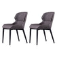 Industrial Indoor Arm Chair Wingback Metal Upholstered Dining Room Chair (Set of 2) Grey Clearhalo ' kitchen&dining_furn' 'Dining Chairs' 'Dining Tables & Seating' 'dining_chair' 'furn' 'furn_dining_chair' 'Furniture' 'furniture_dining_chair' 'Kitchen & Dining Furniture' 'kitchen' 4039826