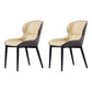 Industrial Indoor Arm Chair Wingback Metal Upholstered Dining Room Chair (Set of 2) Yellow Clearhalo ' kitchen&dining_furn' 'Dining Chairs' 'Dining Tables & Seating' 'dining_chair' 'furn' 'furn_dining_chair' 'Furniture' 'furniture_dining_chair' 'Kitchen & Dining Furniture' 'kitchen' 4039827