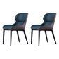 Industrial Indoor Arm Chair Wingback Metal Upholstered Dining Room Chair (Set of 2) Blackish Green Clearhalo ' kitchen&dining_furn' 'Dining Chairs' 'Dining Tables & Seating' 'dining_chair' 'furn' 'furn_dining_chair' 'Furniture' 'furniture_dining_chair' 'Kitchen & Dining Furniture' 'kitchen' 4039829