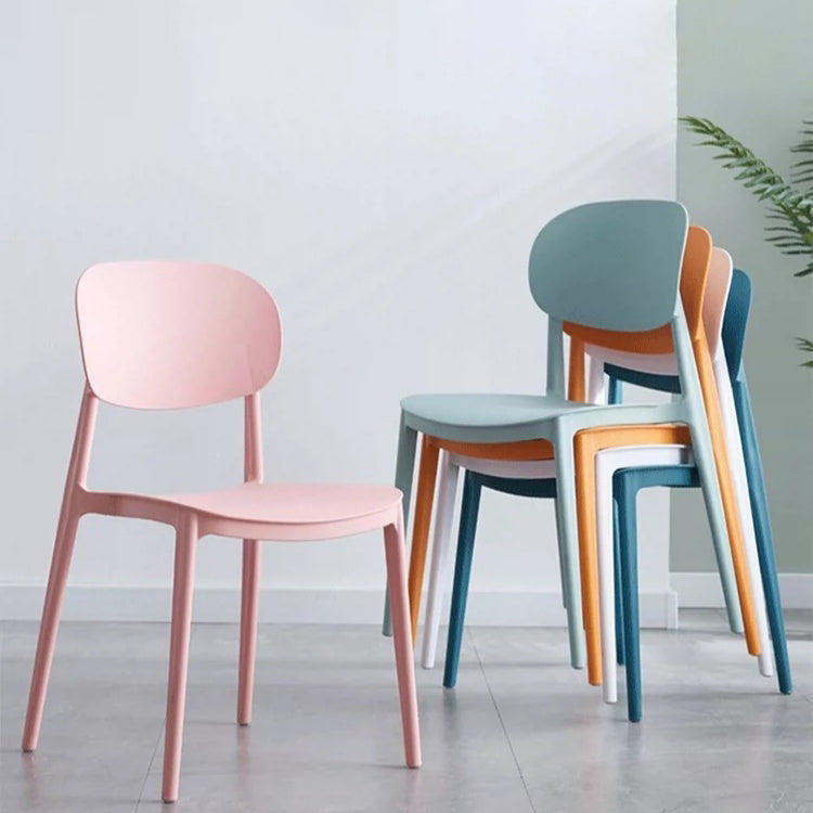 Contemporary Style Dining Chair Plastic Kitchen Dining Armless Single Chair Clearhalo ' kitchen&dining_furn' 'Dining Chairs' 'Dining Tables & Seating' 'dining_chair' 'furn' 'furn_dining_chair' 'Furniture' 'furniture_dining_chair' 'Kitchen & Dining Furniture' 'kitchen' 4039841