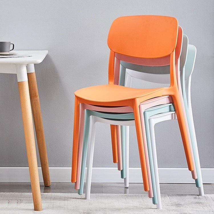 Contemporary Style Dining Chair Plastic Kitchen Dining Armless Single Chair Clearhalo ' kitchen&dining_furn' 'Dining Chairs' 'Dining Tables & Seating' 'dining_chair' 'furn' 'furn_dining_chair' 'Furniture' 'furniture_dining_chair' 'Kitchen & Dining Furniture' 'kitchen' 4039843