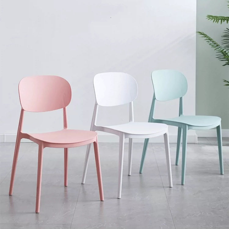 Contemporary Style Dining Chair Plastic Kitchen Dining Armless Single Chair Clearhalo ' kitchen&dining_furn' 'Dining Chairs' 'Dining Tables & Seating' 'dining_chair' 'furn' 'furn_dining_chair' 'Furniture' 'furniture_dining_chair' 'Kitchen & Dining Furniture' 'kitchen' 4039845