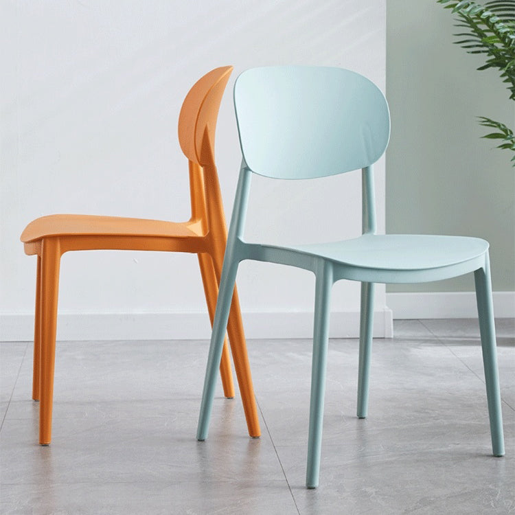 Contemporary Style Dining Chair Plastic Kitchen Dining Armless Single Chair Clearhalo ' kitchen&dining_furn' 'Dining Chairs' 'Dining Tables & Seating' 'dining_chair' 'furn' 'furn_dining_chair' 'Furniture' 'furniture_dining_chair' 'Kitchen & Dining Furniture' 'kitchen' 4039847