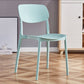 Contemporary Style Dining Chair Plastic Kitchen Dining Armless Single Chair Light Blue Clearhalo ' kitchen&dining_furn' 'Dining Chairs' 'Dining Tables & Seating' 'dining_chair' 'furn' 'furn_dining_chair' 'Furniture' 'furniture_dining_chair' 'Kitchen & Dining Furniture' 'kitchen' 4039848