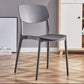 Contemporary Style Dining Chair Plastic Kitchen Dining Armless Single Chair Dark Gray Clearhalo ' kitchen&dining_furn' 'Dining Chairs' 'Dining Tables & Seating' 'dining_chair' 'furn' 'furn_dining_chair' 'Furniture' 'furniture_dining_chair' 'Kitchen & Dining Furniture' 'kitchen' 4039849