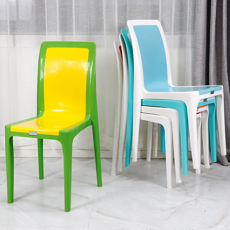 Contemporary Style Dining Chair Plastic Kitchen Dining Armless Side Chair Clearhalo ' kitchen&dining_furn' 'Dining Chairs' 'Dining Tables & Seating' 'dining_chair' 'furn' 'furn_dining_chair' 'Furniture' 'furniture_dining_chair' 'Kitchen & Dining Furniture' 'kitchen' 4039864