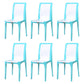 Contemporary Style Dining Chair Plastic Kitchen Dining Armless Side Chair White 6 Piece Set Clearhalo ' kitchen&dining_furn' 'Dining Chairs' 'Dining Tables & Seating' 'dining_chair' 'furn' 'furn_dining_chair' 'Furniture' 'furniture_dining_chair' 'Kitchen & Dining Furniture' 'kitchen' 4039874