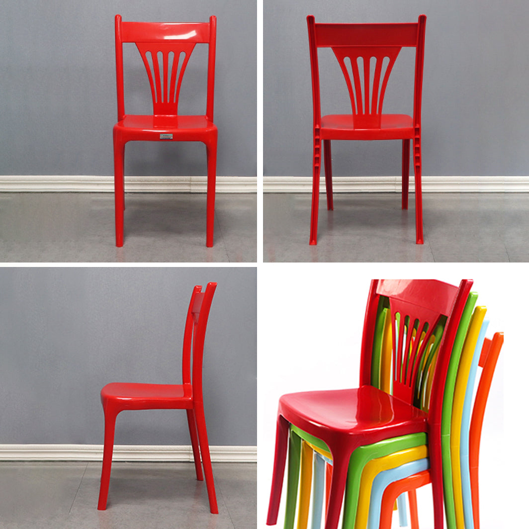 Contemporary Style Plastic Dining Armless Chair Slat Back Dining Stackable Chairs for Home Clearhalo ' kitchen&dining_furn' 'Dining Chairs' 'Dining Tables & Seating' 'dining_chair' 'furn' 'furn_dining_chair' 'Furniture' 'furniture_dining_chair' 'Kitchen & Dining Furniture' 'kitchen' 4039901