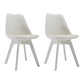 Minimalist Style Plastic Dining Armless Chair Upholstered Solid Back Chairs for Home White Set of 2 Clearhalo ' kitchen&dining_furn' 'Dining Chairs' 'Dining Tables & Seating' 'dining_chair' 'Furniture' 'furniture_dining_chair' 'Kitchen & Dining Furniture' 'kitchen' 4039935