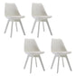 Minimalist Style Plastic Dining Armless Chair Upholstered Solid Back Chairs for Home White Set of 4 Clearhalo ' kitchen&dining_furn' 'Dining Chairs' 'Dining Tables & Seating' 'dining_chair' 'Furniture' 'furniture_dining_chair' 'Kitchen & Dining Furniture' 'kitchen' 4039936