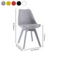 Minimalist Style Plastic Dining Armless Chair Upholstered Solid Back Chairs for Home Clearhalo ' kitchen&dining_furn' 'Dining Chairs' 'Dining Tables & Seating' 'dining_chair' 'Furniture' 'furniture_dining_chair' 'Kitchen & Dining Furniture' 'kitchen' 4039938