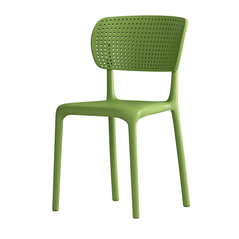 Contemporary Plastic Dining Armless Chair Open Back Dining Side Chairs Clearhalo ' kitchen&dining_furn' 'Dining Chairs' 'Dining Tables & Seating' 'dining_chair' 'furn' 'furn_dining_chair' 'Furniture' 'furniture_dining_chair' 'Kitchen & Dining Furniture' 'kitchen' 4039948