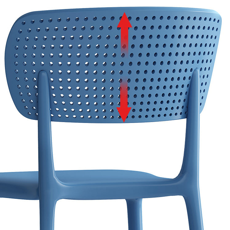 Contemporary Plastic Dining Armless Chair Open Back Dining Side Chairs Clearhalo ' kitchen&dining_furn' 'Dining Chairs' 'Dining Tables & Seating' 'dining_chair' 'furn' 'furn_dining_chair' 'Furniture' 'furniture_dining_chair' 'Kitchen & Dining Furniture' 'kitchen' 4039950