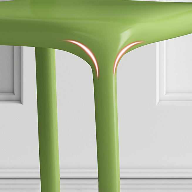 Contemporary Plastic Dining Armless Chair Open Back Dining Side Chairs Clearhalo ' kitchen&dining_furn' 'Dining Chairs' 'Dining Tables & Seating' 'dining_chair' 'furn' 'furn_dining_chair' 'Furniture' 'furniture_dining_chair' 'Kitchen & Dining Furniture' 'kitchen' 4039954